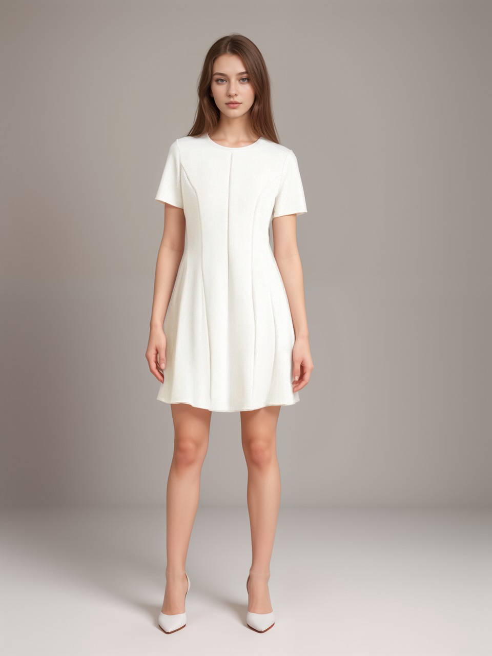 [Th**y] Triacetate Admiral Crepe Flared Mini Dress - Weekdayslulu