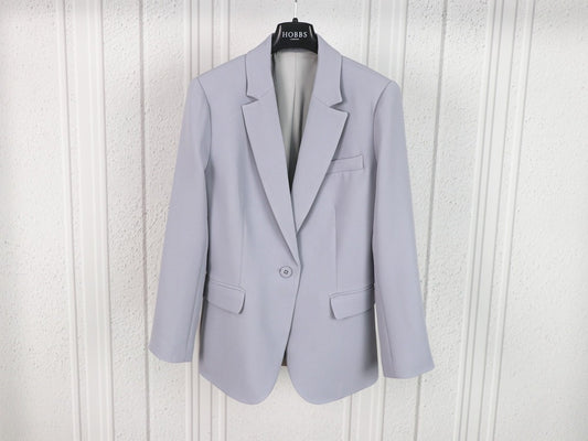 [Th**ry] Triacetate Classic Straight Fit Blazer and Trousers Suit Set