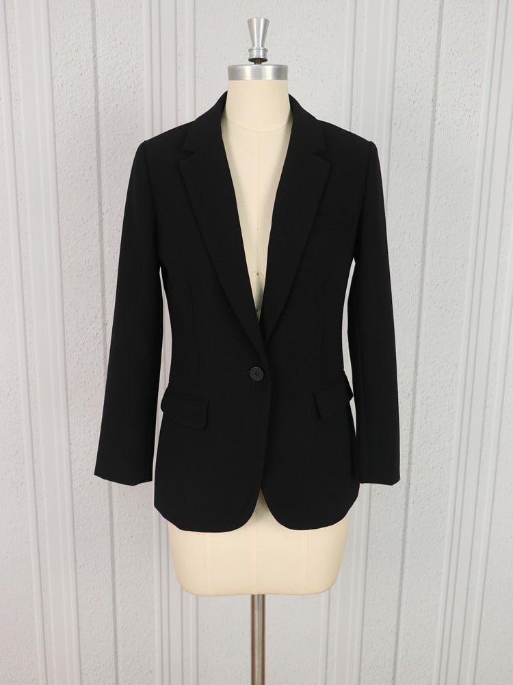 [Th**ry] Triacetate Classic Straight Fit Blazer and Trousers Suit Set - Weekdayslulu