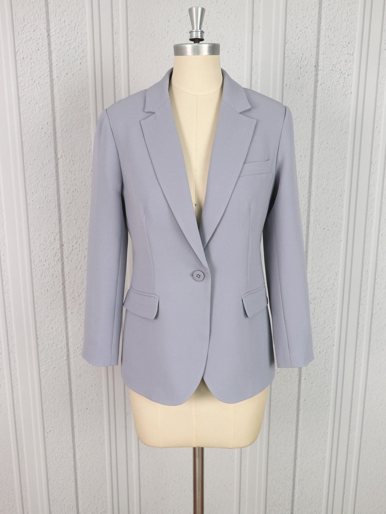 [Th**ry] Triacetate Classic Straight Fit Blazer and Trousers Suit Set - Weekdayslulu