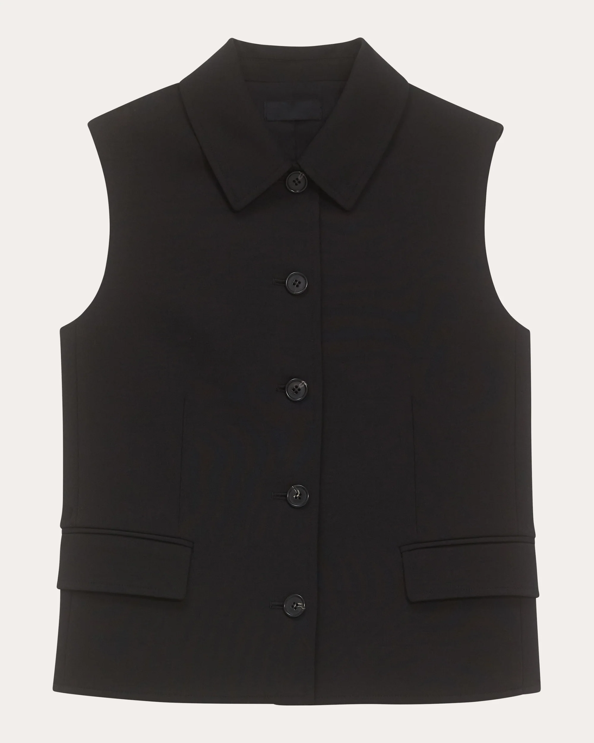 [Th**ry] Triacetate Tailored Vest - Weekdayslulu