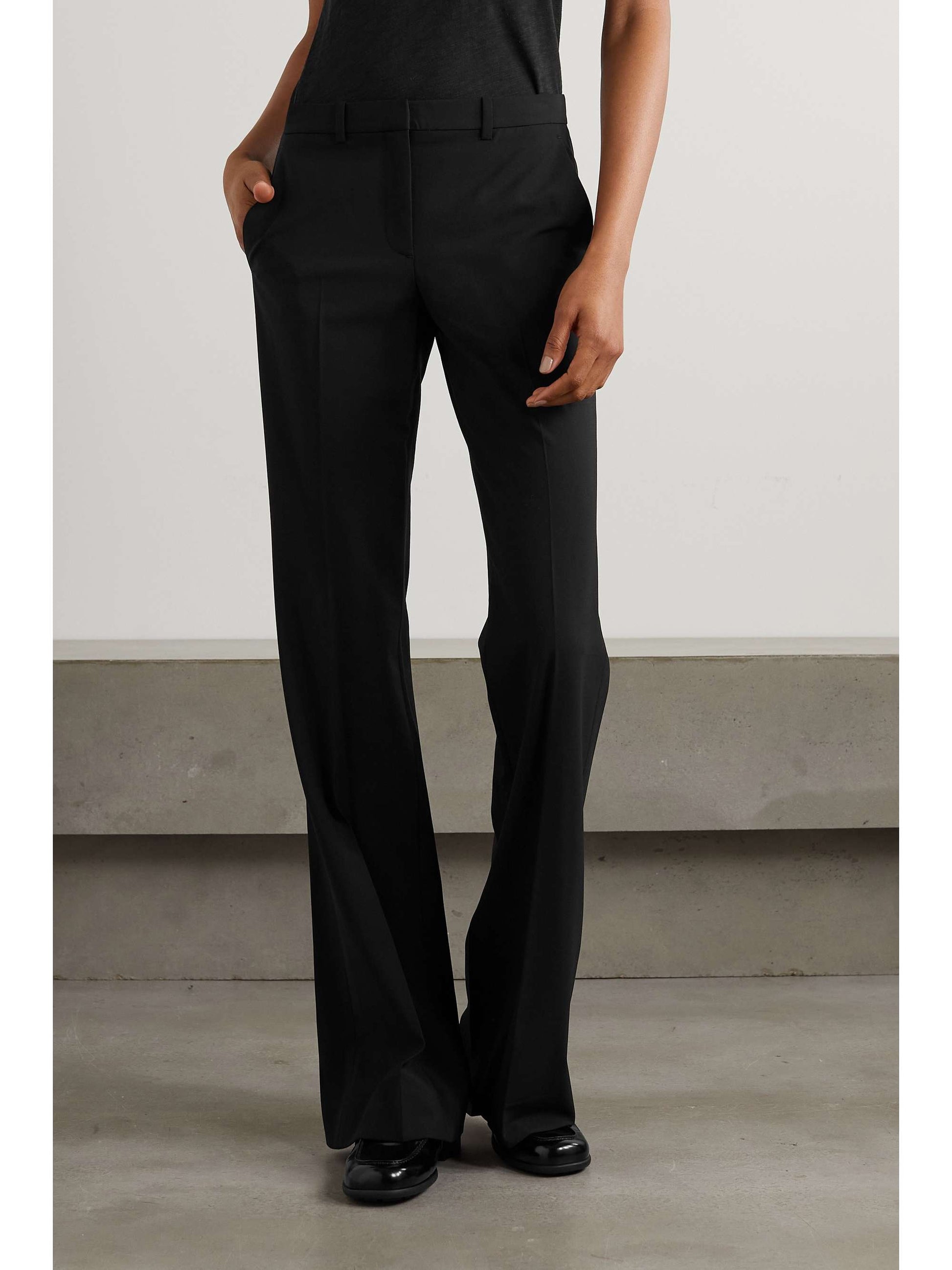 [Th**ry] Triacetate Bootcut High-Waist Trousers - Weekdayslulu