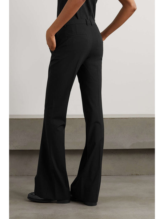 [Th**ry] Triacetate Bootcut High-Waist Trousers