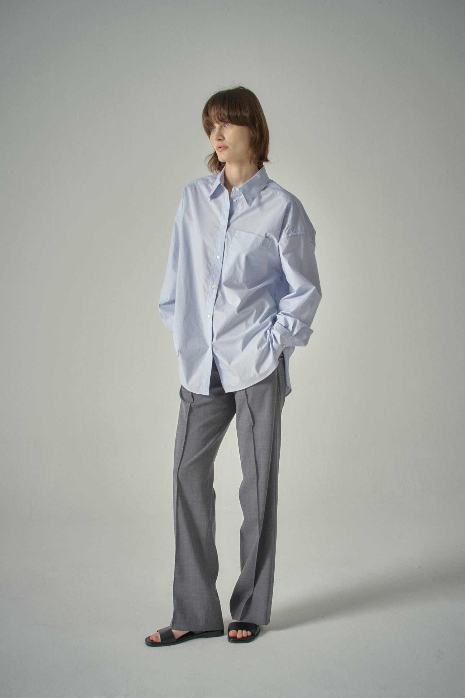 [Fac*de P*ttern] Wide-Leg Straight Suit Trousers - Weekdayslulu