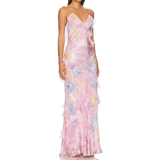 Silk Rotten Flower Dress on Sale