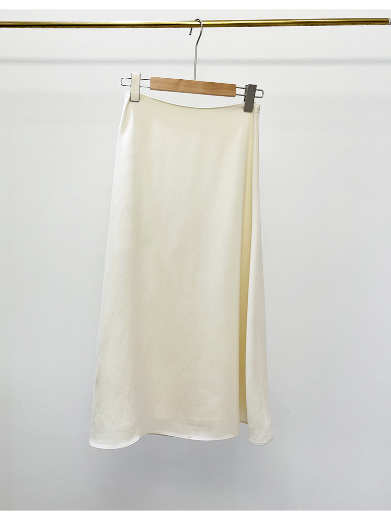 [Th**ry] Triacetate A-Line Midi Skirt - Weekdayslulu