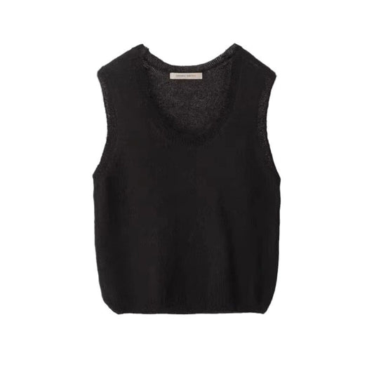 [N*thing Writt*n] Sleeveless Mohair Knit Vest