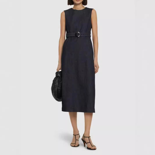 Chunyuan Pre-Fall Sleeveless Denim Dress