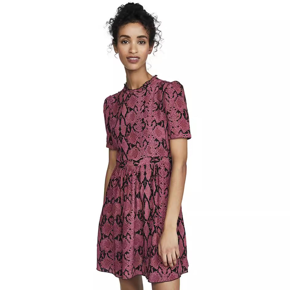 [B*&s*] Rose Snake Print Midi Dress - Weekdayslulu