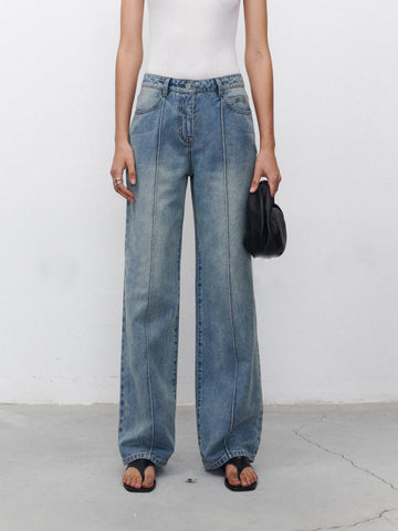 [Th* R*w] Retro Wide-Leg Straight Jeans - Weekdayslulu