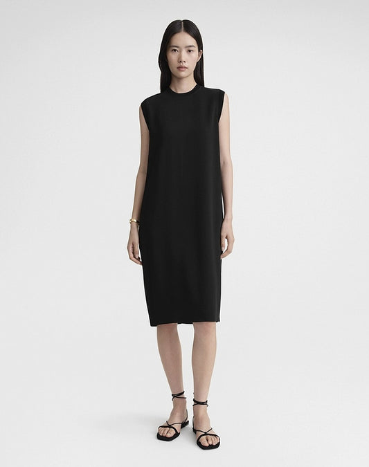 [T*t*me] Rib-edge shift dress