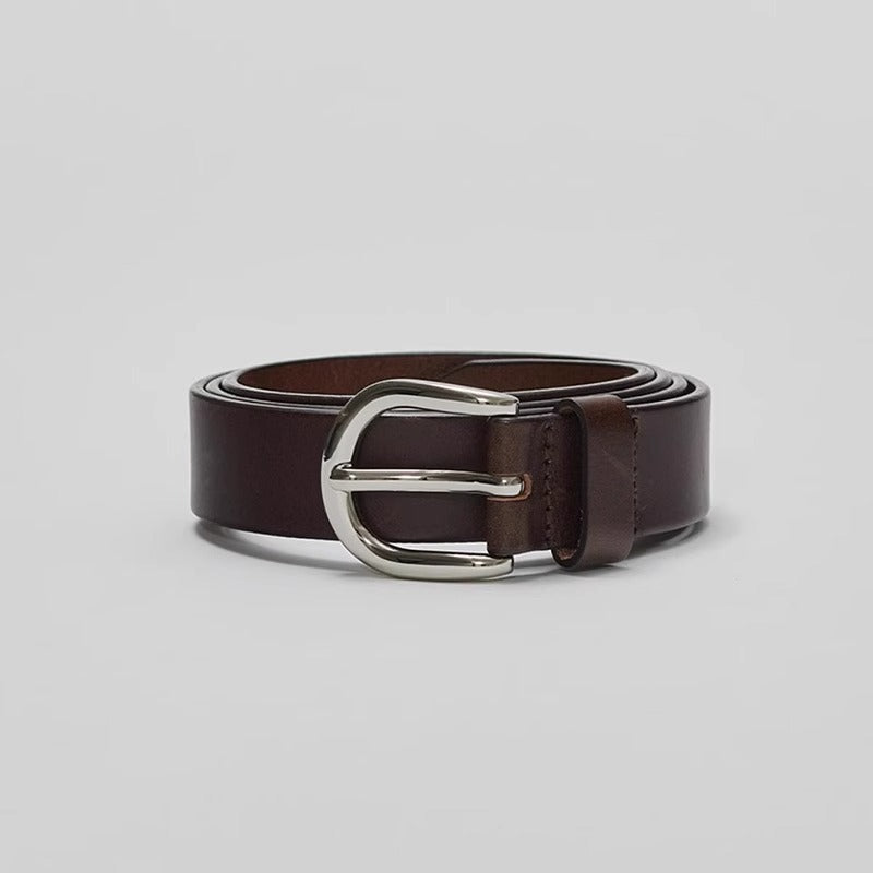 [Fac*de P*ttrn] Cowhide Leather Belt - Weekdayslulu