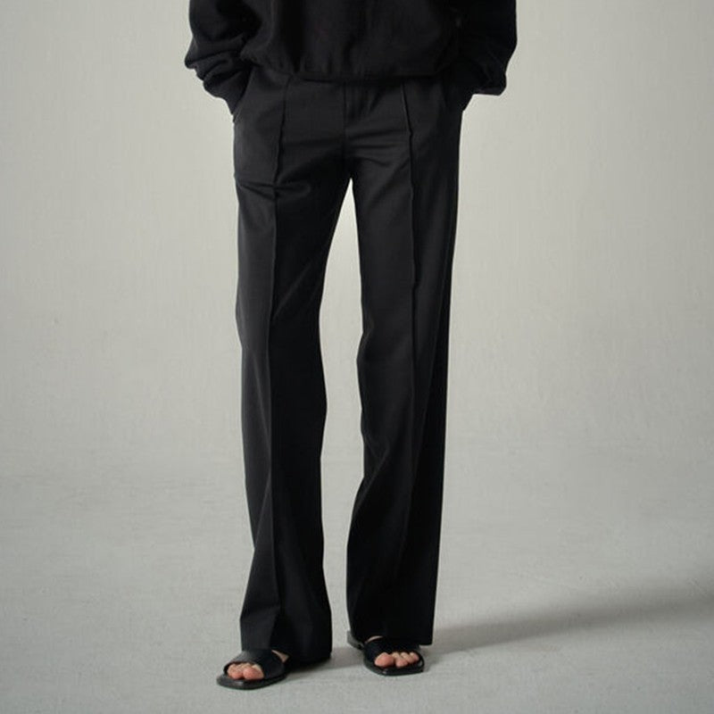 [Fac*de P*ttern] Wide-Leg Straight Suit Trousers - Weekdayslulu