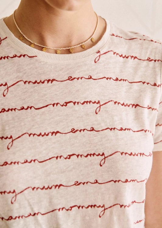 [Sez**e] Handwritten Mummy Short-sleeved T-shirt