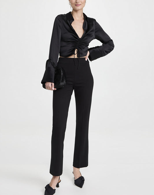 [R*g & B*ne] High-Waist Stretch Trousers