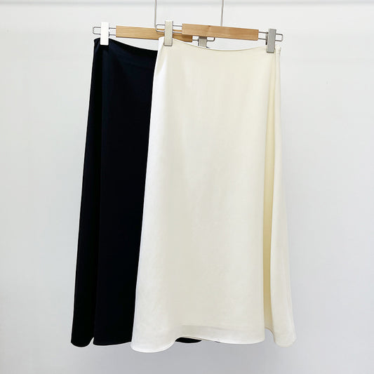 [Th**ry] Triacetate A-Line Midi Skirt