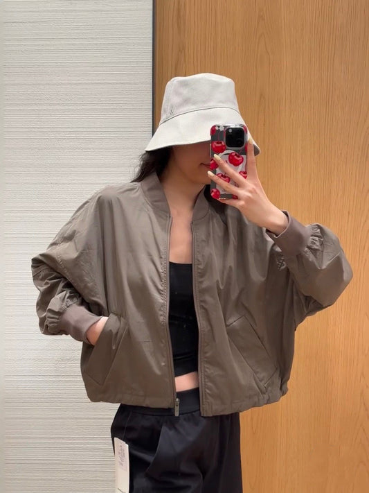 Lulu's Stylish Lightweight Bomber Jacket