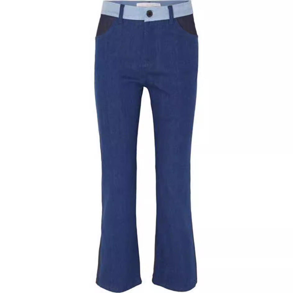 [V*ct*r*a B*ckh*m] Colorblock Stretch Straight Leg Jeans - Weekdayslulu